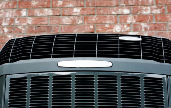 closeup of outdoor hvac unit positioned outside of south houston home