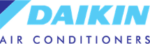 horizontal light and dark blue daikin ac logo