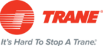 horizontal red and gray trane logo