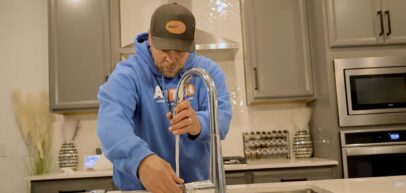Tech testing kitchen faucet