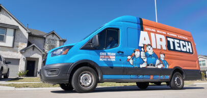 Air Tech van on the job