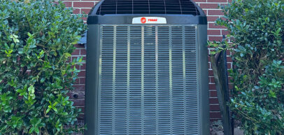 Trane AC system outside home